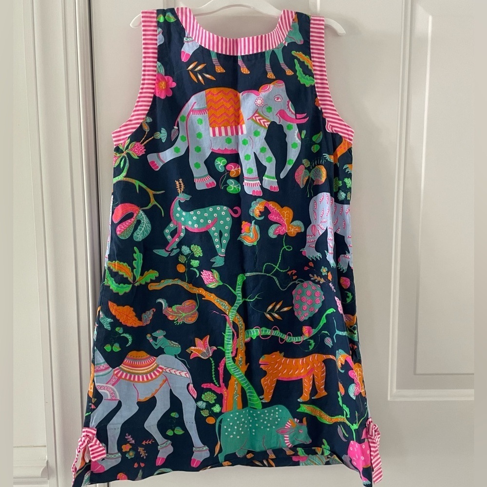 Gretchen Scott Animal KingdomGirls Sleeveless Dress  Size 10/12 Multi/Blue